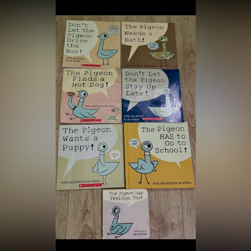 7Scholastic Don’t Let Pigeon Book Set with Colorful Covers